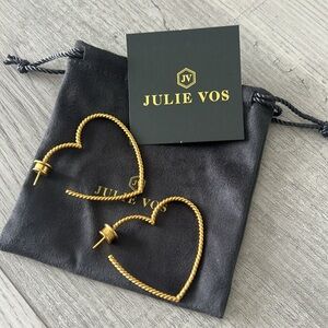 Julie Vos Heart Earrings